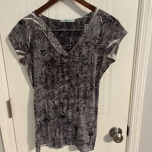 Grey Key Print Shirt